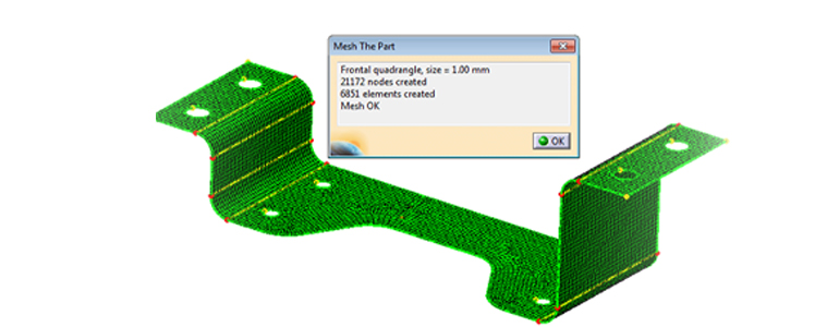 Catia v5 2d advanced meshing