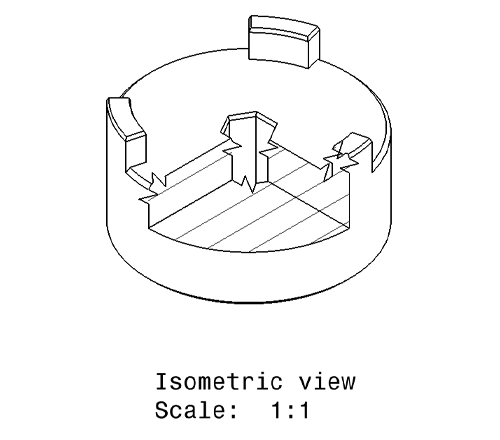 Breakout View Applied to Secondary Drawing View